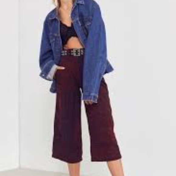 URBAN OUTFITTERS Anna Patchwork Plaid Cropped Pant - Picture 2 of 11